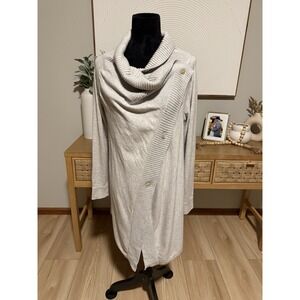 Seraphime Gray Sweater Women's Size Small Maternity Cardigan Cashmere Blend